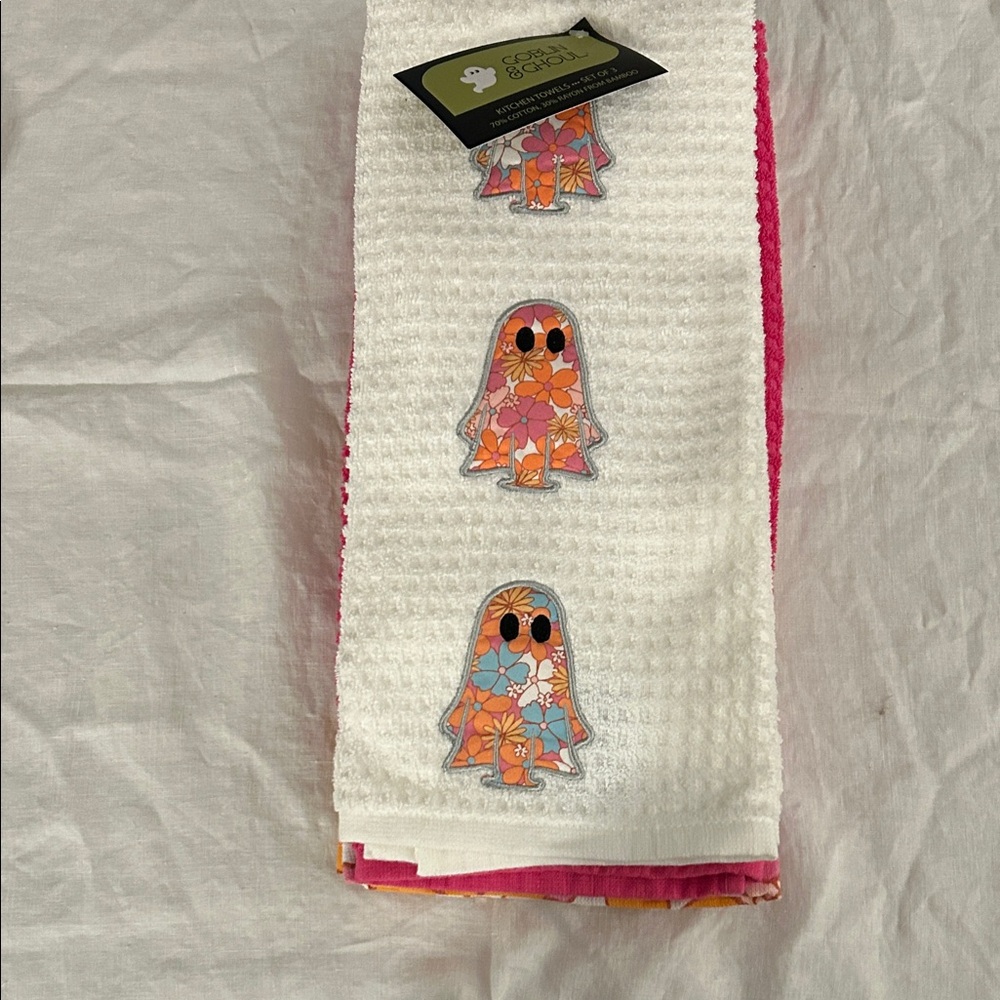 Colorful Ghost Kitchen Towels